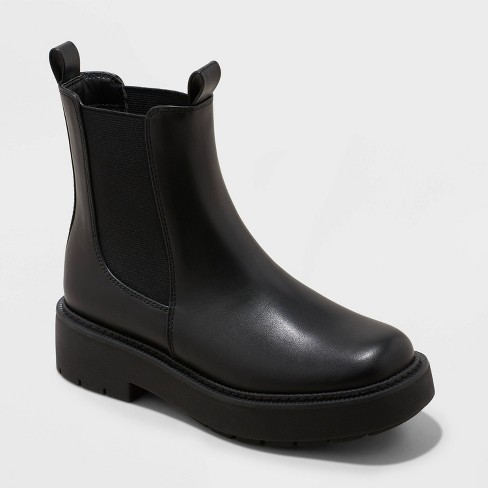 Women's Demi Chelsea Boots - A New Day™ Black 10 : Target