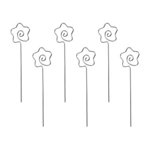 Unique Bargains Reusable Drink Appetizer Stainless Steel Star-Shaped Head Cocktail Picks 5.12" 6 Pcs - 1 of 4