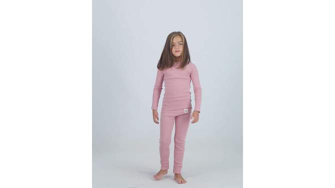 Sleep On It 100% Organic Cotton Rib Knit Snug-Fit 4-Piece and 6-Piece Pajama Sets for Boys & Girls, 2 of 8, play video