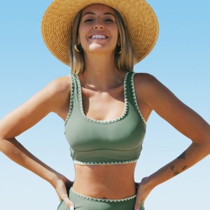 Women's Scoop Bralette Bikini Top -Cupshe - 1 of 4