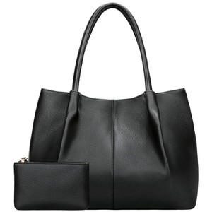 Generic Tote Bag for Women Vegan Leather Shoulder Purse Large Capacity Travel Bag - 1 of 4