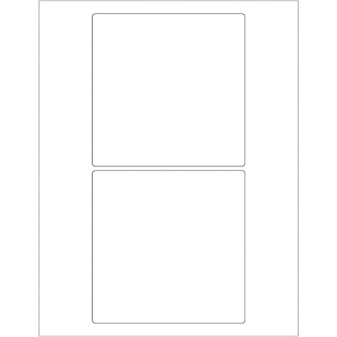 Tape Logic Rectangular Laser Labels 5" x 5" White 200/Case (LL168) - image 1 of 1