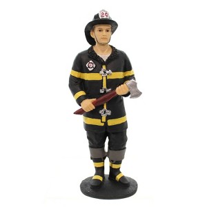 Figurine 8.5 Inch Fireman White Firefighter Figurines - 1 of 2