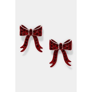 HOLI-DAZE BOW FRONTBACK EARRINGS - 1 of 4