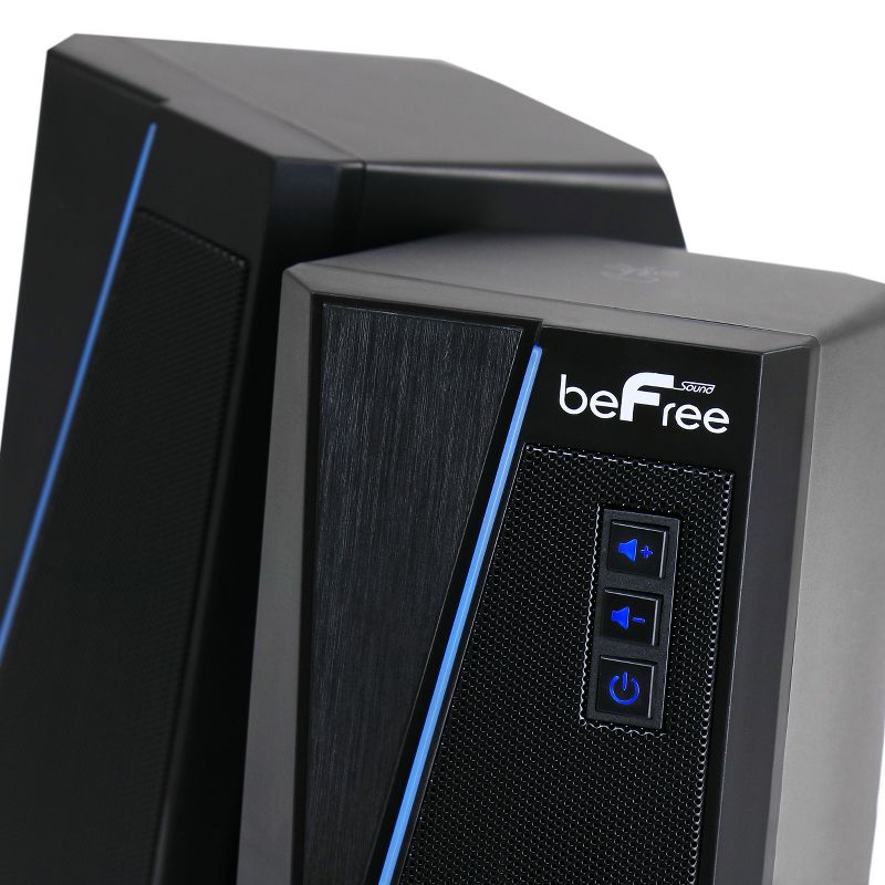 beFree Sound 2.0 Computer Gaming Speakers with LED RGB Lights, 5 of 9
