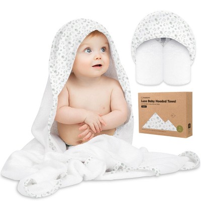 Luxe Baby Hooded Towel, Organic Baby Bath Towel, Hooded Baby Towels, Baby Beach Towel for Newborn, Kids