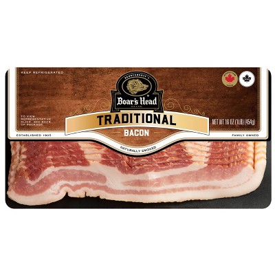 Boar's Head Naturally Smoked Traditional Bacon - 16oz