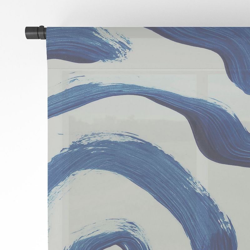 Dan Hobday Art Blue Minimal Single Panel Sheer Window Curtain - Society6, 4 of 7
