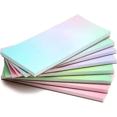 PINK & GREEN NEW FREE SHIP 8 PADS POST-IT SUPER STICKY LINED NOTEPADS 5 X 8 IN