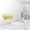 Unique Bargains Plastic Soap Dish Keep Soap Dry Soap Cleaning Storage for Home Bathroom Kitchen - 2 of 4