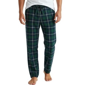 ADR Men's Soft Plush Fleece Pajama Pants, Warm Long Lounge Bottoms - 1 of 3