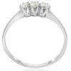 Pompeii3 1/5ct 3-Stone Diamond Promise Ring 14K White Gold - 3 of 4