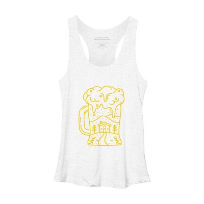 Women's Design By Humans Christmas Beer By VEKTORKITA Racerback Tank Top