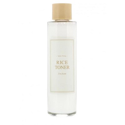 I'm from Rice Toner for Sensitive Skin, Glow Essence with Niacinamide, Hydrating, Vegan, Alcohol Free, Fragrance Free, Korean Beauty Toner, 5.07 oz