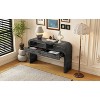 Console Tables for Entryway, Rustic Entryway Table with 2 Drawers, Curved Design Slim Entryway Table for Home Office Foyer Hallway Entry Way - 2 of 4
