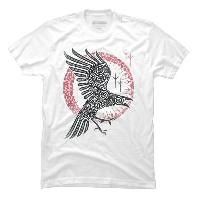 Men's Design By Humans RAGNAR'S RAVEN By RAIDHO T-Shirt