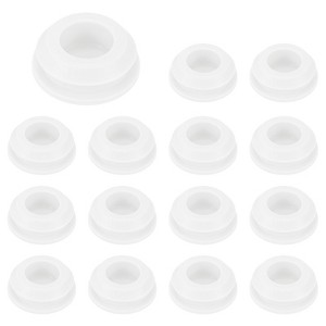 Unique Bargains Silicone Rubber Corrosion-Resistant Nap-in Locking Hole Plugs White - 1 of 4