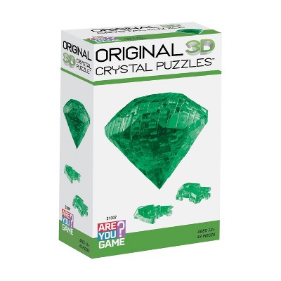 Green Translucent Crystal 3D Puzzle with 43 Pieces