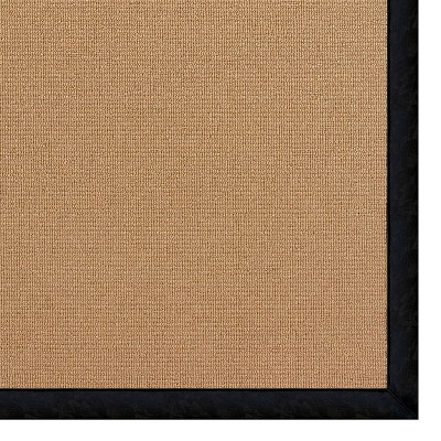 5'x8' Athena Cork Leather Rug Black/Brown - Linon