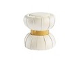 PAGED Accent Ottoman Mushroom-Shape Vanity Stool Upholstered Foot Stool with Shearling Teddy‑Like Fabric for Entryway, Bedroom - 2 of 4