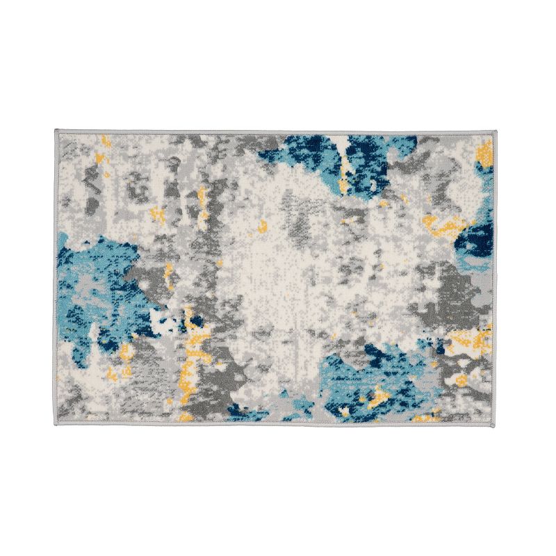 World Rug Gallery Distressed Abstract Pattern Area Rug, 1 of 8