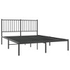 vidaXL Black Metal Bed Frame with Storage Space and Headboard, Sturdy Powder-Coated Steel - 4 of 4
