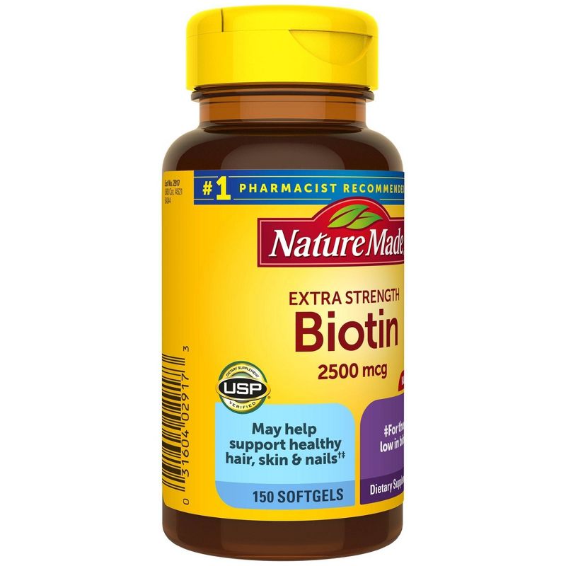 Nature Made Biotin 2500 mcg Softgels - 150ct, 4 of 9