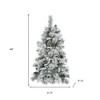 HomeRoots 4' Pre Lit Extra Full Frosted Pine Christmas Tree With Decorations - 3 of 4