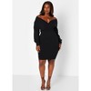Rebdolls Women's On Your Mind Cotton Mini Bodycon Dress - 2 of 4