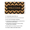 RugSmith Black Machine Tufted Herringbone Welcome  Doormat - 3 of 4