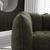 Airsurfer Soft Bean Bag Chair with High Resilient Foam, Square Lazy Sofa with Footstool, Comfortable for Living Room & Bedroom,Khaki - 3 of 4
