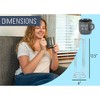 Nat & Jules Stacking Grey 14 ounce Ceramic Stoneware Mugs With Stand Set of 4 - 2 of 4