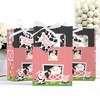 Big Dot of Happiness Girl Farm Animals - Pink Barnyard Baby Shower or Birthday Party Favor Boxes - Set of 12 - 3 of 4