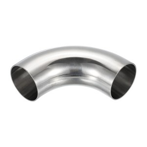 Unique Bargains 304 Stainless Steel Exhaust Hose Pipe Fitting 90 Mandrel Bend Silver - 1 of 4