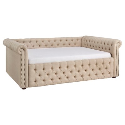 Beekman Place Chesterfield Daybed - Queen - Oatmeal - Inspire Q