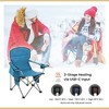 Arrowhead Outdoor Portable Heated Folding Camping Chair w/ 6-Can Cooler, 3 Heat Settings, Supports up to 330lbs (Ocean Blue) - 3 of 4