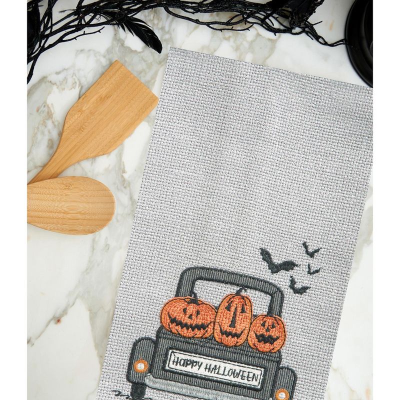 C&F Home Spooky Time Halloween Embellished Flour Sack Kitchen Towel, 4 of 6