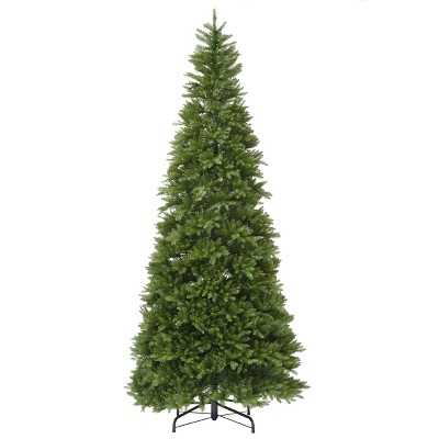 National Tree Company Artificial Slim Christmas Tree, Green, Dunhill Fir, Includes Stand, 10 Feet