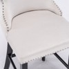 Lyngins Velvet Wing-Back Bar Stools Set of 2/4,Counter Height Bar Stools with Button Tufting,Nailhead Trim,Wood Legs,Bar Chairs for Kitchen Counter - 4 of 4