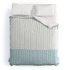 Deny Designs Colorblock Lines Comforter and Pillow Sham Set Blue - 2 of 4
