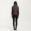 Anna-Kaci Women's Leopard Print Puffer Vest with High Stand Collar and Quilted Soft-Padded Body for Bold Textured Styling - 4 of 4