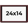 PosterPalooza | Shadow Box 1.5" Depth Brown Picture Frame - UV Acrylic, Backing Board, Hanging Hardware - 2 of 4
