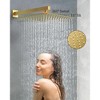 YAWWALK Thermostatic 7-Spray Shower System with Hand Shower, Wall Mount, 12" and 6", 2.5 GPM, Brushed Nickel (Valve Included) - 4 of 4