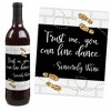 Big Dot of Happiness Nash Bash - Nashville Bachelorette Party Decorations for Women and Men - Wine Bottle Label Stickers - Set of 4 - 3 of 4