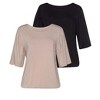 Women's 2 Pk Wide Sleeve Tops - LASCANA - 2 of 4