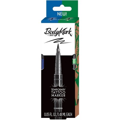 BodyMark by BiC Old School Temporary Tattoo Marker - 2pk