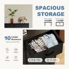 AZL1 Life Concept Utility Storage Drawers Stylish and Functional Storage, 10 Drawer Dresser for Nursery, Closet, Entryway, Black, 31.5"*11.8"*45.6" - 2 of 4
