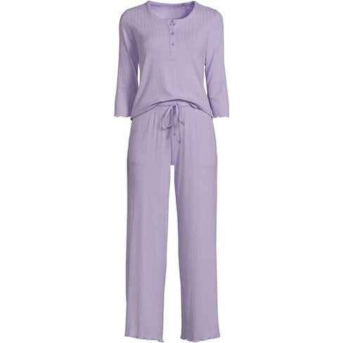 Cheibear Womens Modal Knit Soft Long Sleeve Cardigan Cami And Pants Pajama  Set 3 Pcs Purple X-large : Target