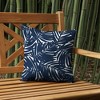 ARDEN earthFIBER Outdoor Toss Pillow, Set of 2, 16 x 16, Water Repellent, Fade Resistant 16 x 16, Navy Blue King Palm - 2 of 4