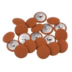 Unique Bargains Metal Shank Round Cloth Covered DIY Sewing Buttons 20 Pcs - 1 of 4